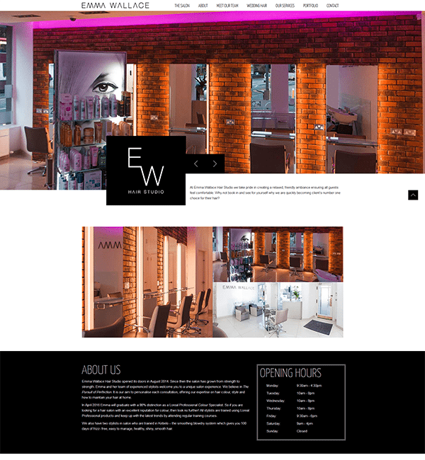 Salon Web Design | Baltic Design